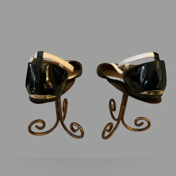 Calvin Klein Black and Cream Flats - Picture 3 of 8